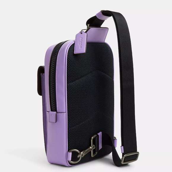 🥰 Coach Track Pack In Colorblock Signature Canvas - Picture 2 of 9